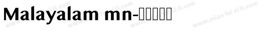 Malayalam mn字体转换